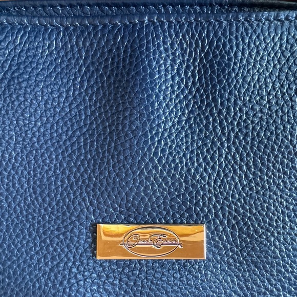 Onna Ehrlich Carrie Tote Handbag Navy Leather NEW - Picture 4 of 7